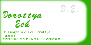 dorottya eck business card